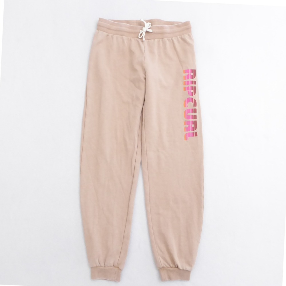 Rip Curl Womens Wave Shaper Track Pants Sweatpants Joggers Beige Pink Small